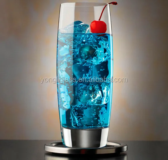 Design restaurant water glass ,heavy thick drinking glass,high ball glasss