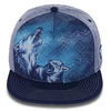 6 Panel custom 3D embroidered snapback hats two tone fashion snapback hats