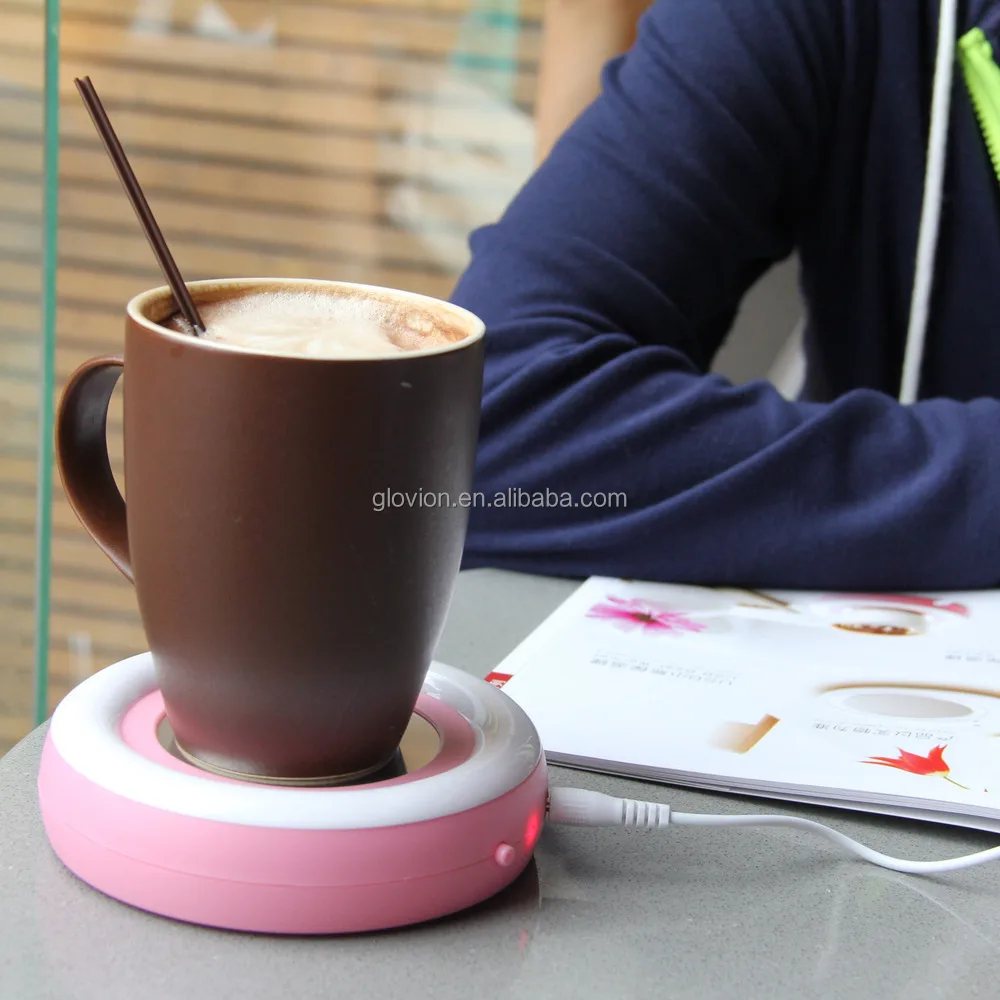 Battery Powered Coffee Cup Warmer Glovion Electric Cup Warmer Usb