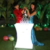 outdoor led comfortable hotel le corbusier cocktail table display use
