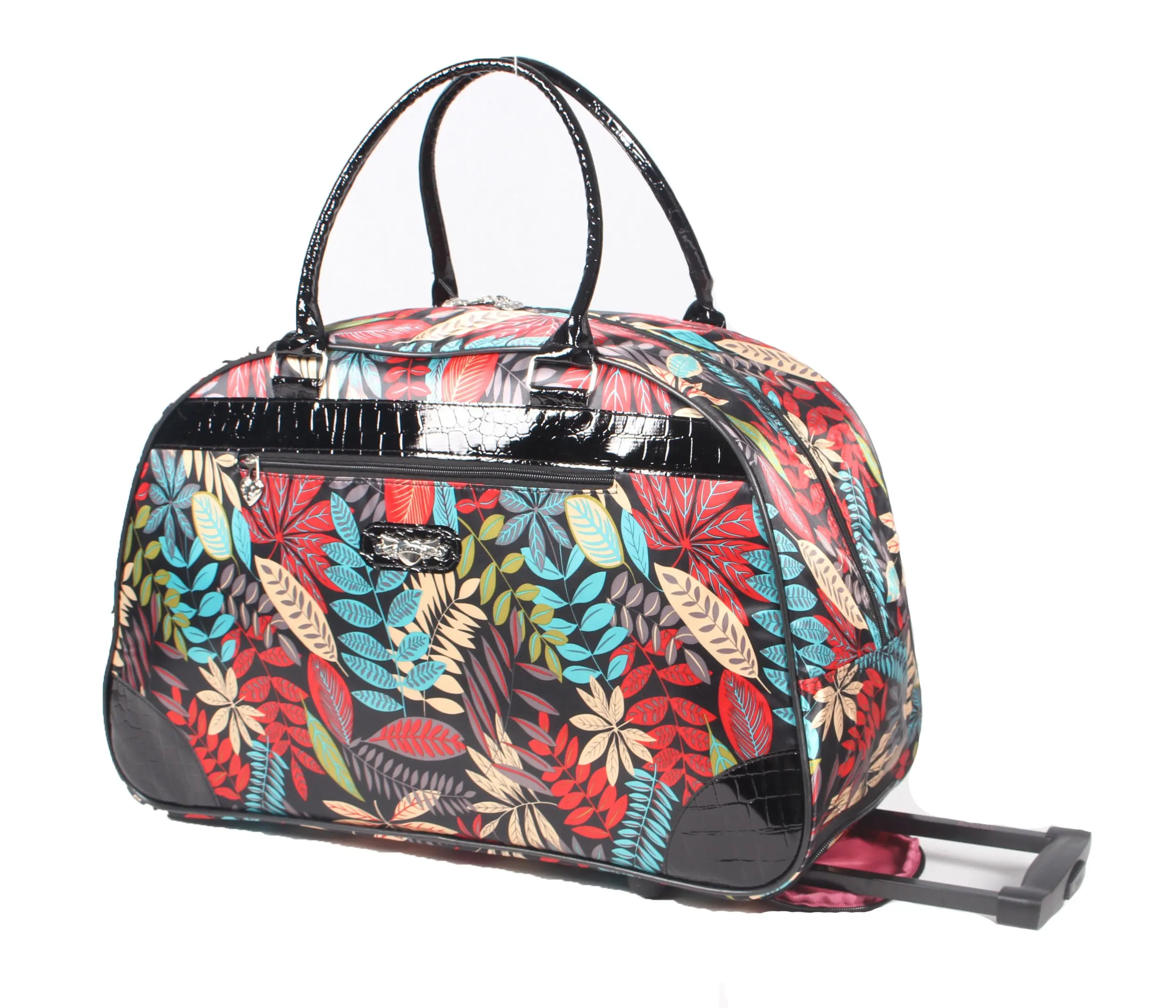Buy Kathy Van Zeeland Luggage Womens 22 Inch Suitcase Printed Rolling ...