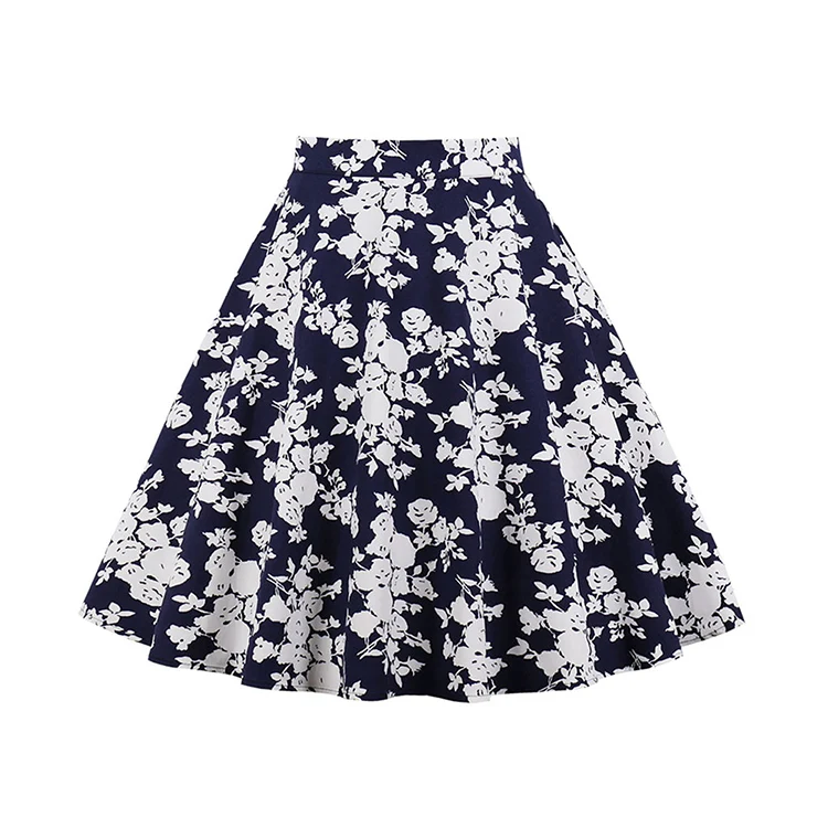 Latest Fashion Gracious Queen Size Flared Pleated Ladies Short Skirt ...
