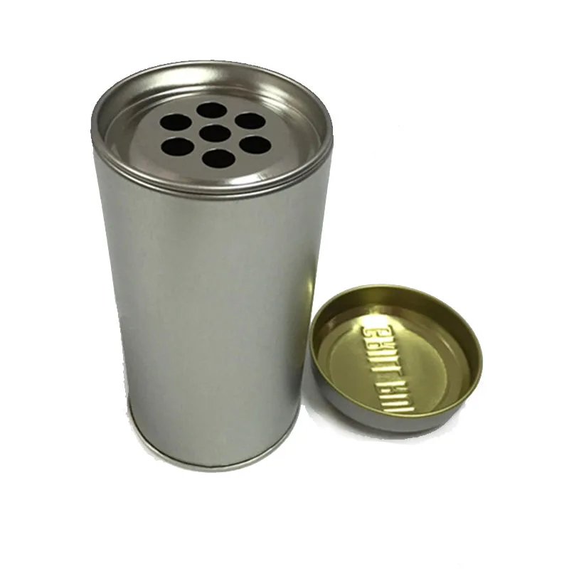 Metal Spice Tin Can Airtight Round Spice Tin Box With Double Lid Buy