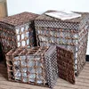 Colorful exquisite paper rope string storage baskets on sale