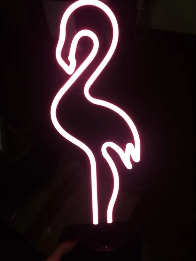 flamingo neon sculpture
