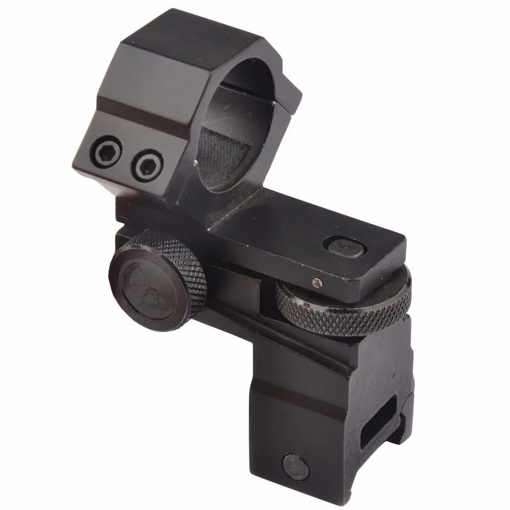 Rifle Scope Mount Ring 25.4mm Diameter Adjustable Elevation 21mm Rail