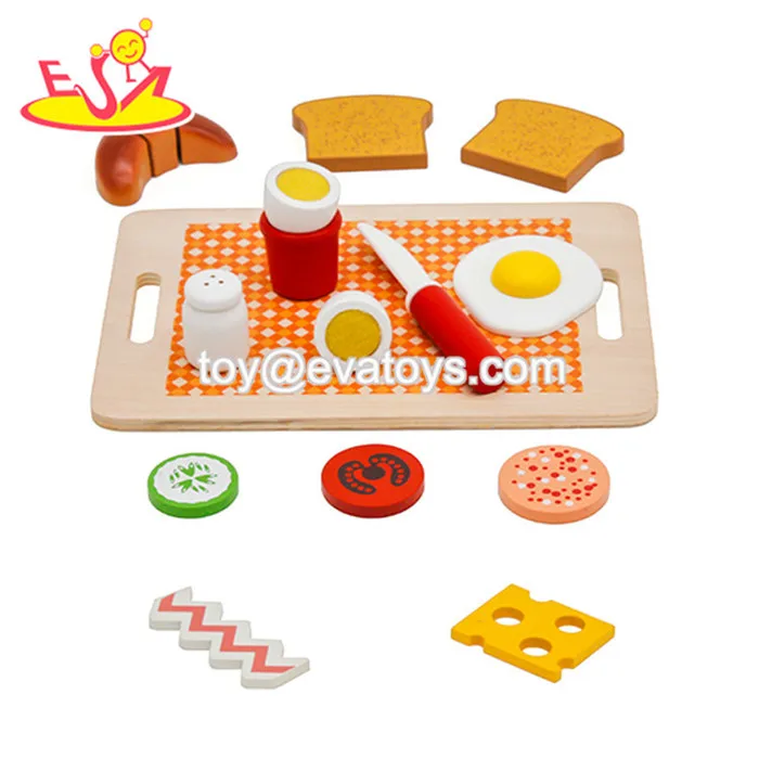 wooden play food