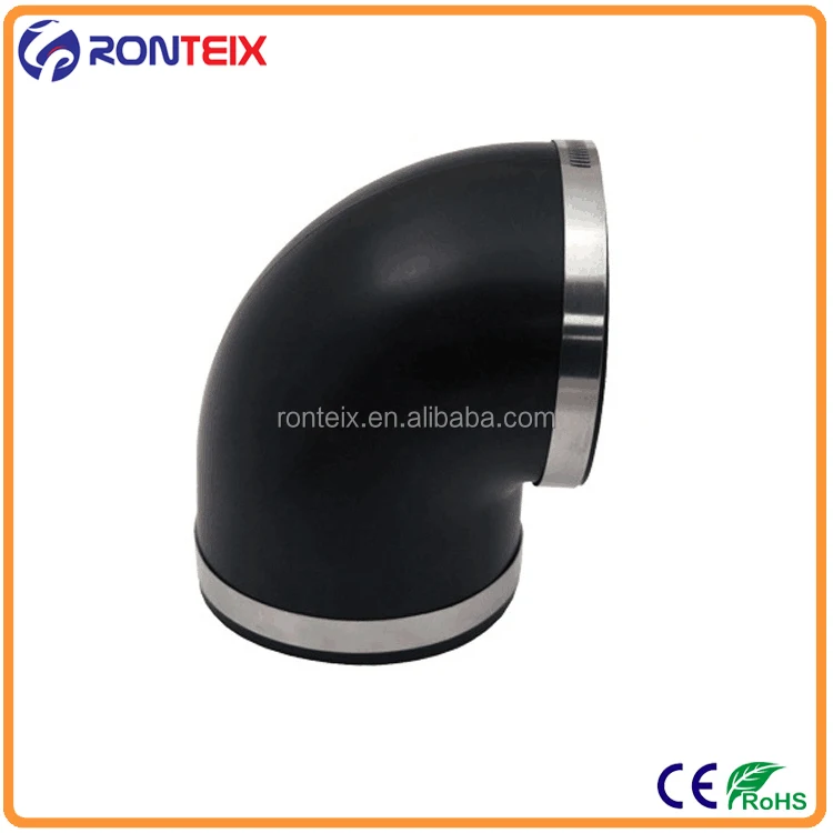 102MM to 76MM, BLACK Ronteix Universal ID 4 to 3 Silicone Reducer Coupler Radiator Hose
