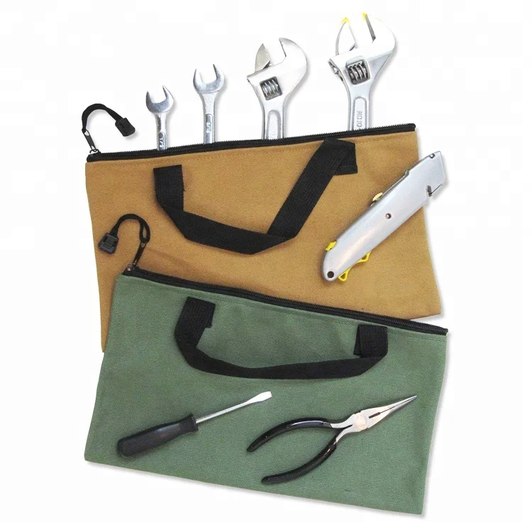 small canvas zipper tool bag