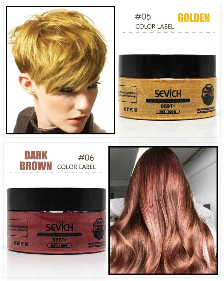 Hair Coloring Wax Styling Mud Dye Cream Hair Gel