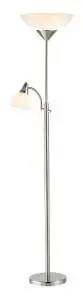 Adesso 7202-22 Piedmont Torchiere - Contemporary Floor Lamp with Adjustable Reading Lamp. Home Decor and Lighting