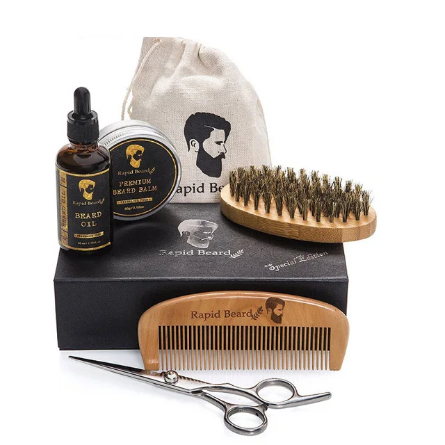  100% Organic Unscented Premium Beard Grooming oil Kit for Mens 