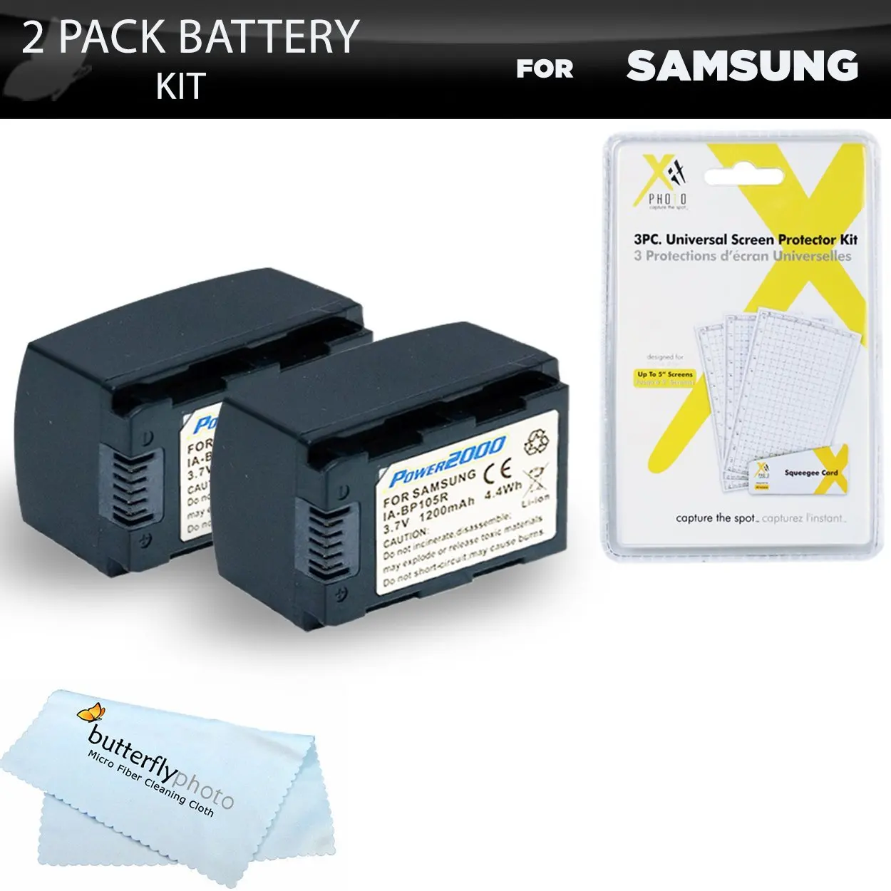 Get Quotations · 2pk Samsung HMX-F90, HMX-F90, HMX-F90BN, HMX-
