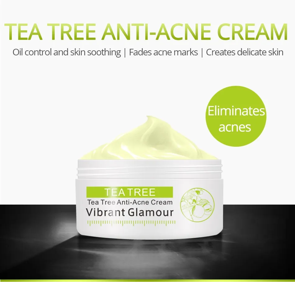 Tea Tree Antiacne Face Cream Acne Scar Cream Shrink Pores Facial