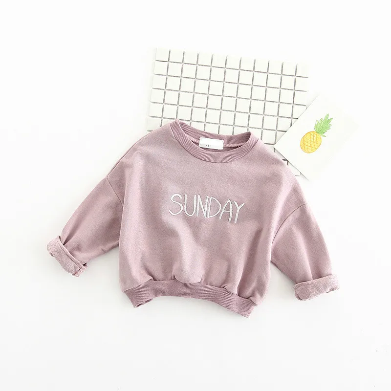 Children's Off Shoulder Pink Color Sweatshirts Without Waistband Of ...