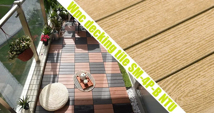 Tablero De Cubierta Compuesto De Plástico Y Madera Entrelazada