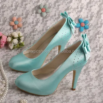 mint heels wedding