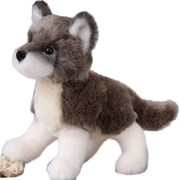 black wolf plush toy