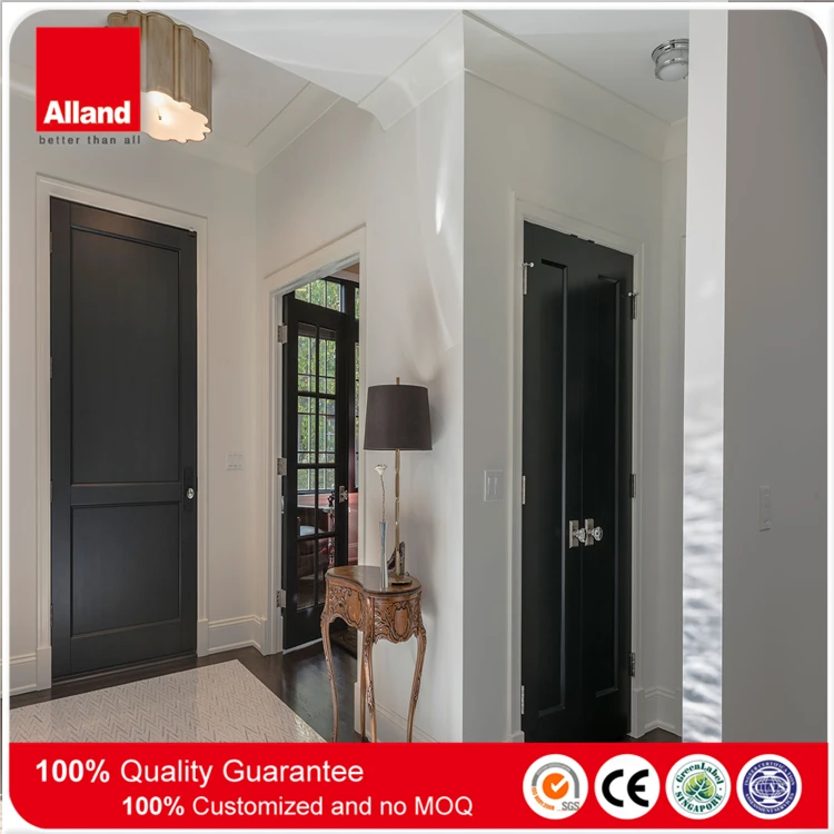 Dark Black Walnut Wood Veneer Solid Core Mdf Interior Door For Guest Room Buy Solid Wood Interior French Door Solid Core Flush Door Solid Core Mdf