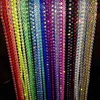 Rhinestone Banding Trim Single Row 10 Yards Ss8,2400 Pcs Crystal 10 yards Rhinestone Plastic Banding