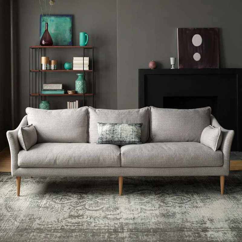 lounge sofa+fabric chaise lounge sofa+living room furniture modern design