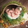 Newborn jute layer blanket photography props,basket filler cushion blanket for baby photography props