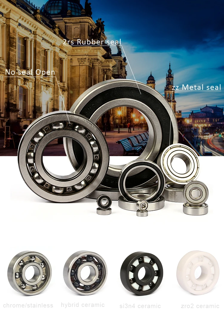 8*22*7mm Skateboard Hybrid Ceramic Bearings Deep Groove Ball Bearing