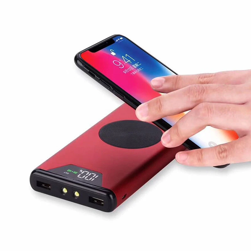Universal mobile charger power bank QI Wireless charger 5V 2.1 A Output portable wireless charger