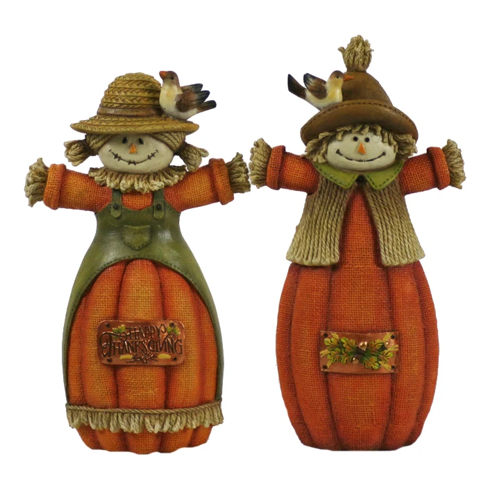 Adorable resin scarecrow figurines decorations, View scarecrow ...