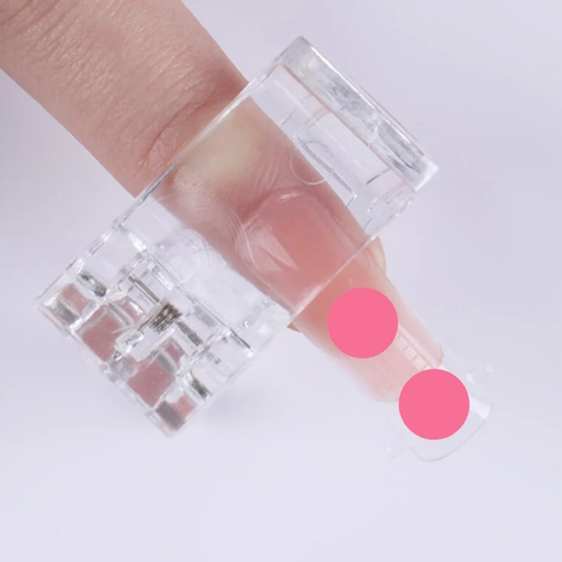 Hot Sale Nail Tips Clip Transparent Finger Poly Quick Building Gel Extension Nails Art Manicure Tool