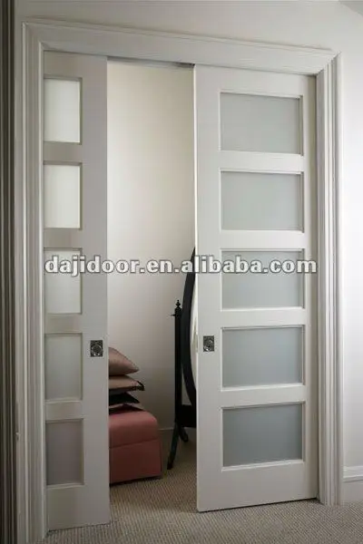 Wood Framed Glass Hidden Sliding Doors Design Dj S424 Buy