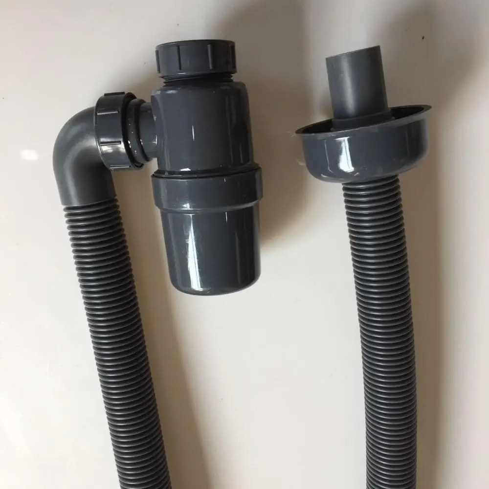 
High Quality 100% new Material Plastic Washbasin Waste Hose Sink Waste Pipe Flexible deodorize drain hose Stink-free 