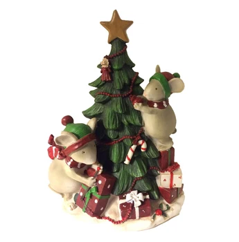 resin christmas tree figurines