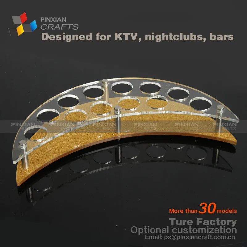 Acrylic Beer Shot Glass Serving Stand Holds 18 Glasses Restaurant