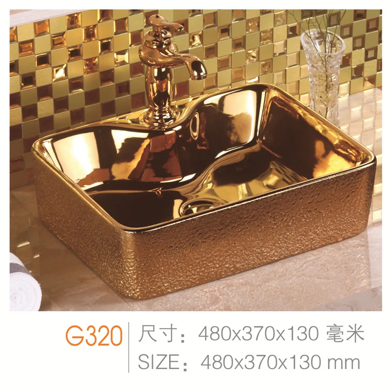 Saudi Arabia Gold Ceramic Bathroom Washing Basin Buy Washing