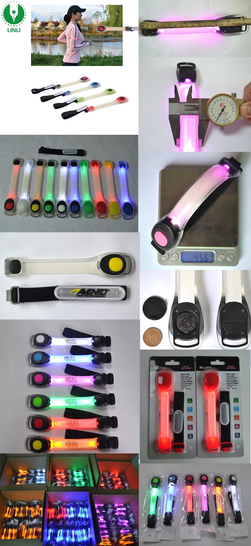 Outdoor Led Light Up Arm Bands For Gifts, Glow Light Led Arm Bands, LED Running Band.jpg