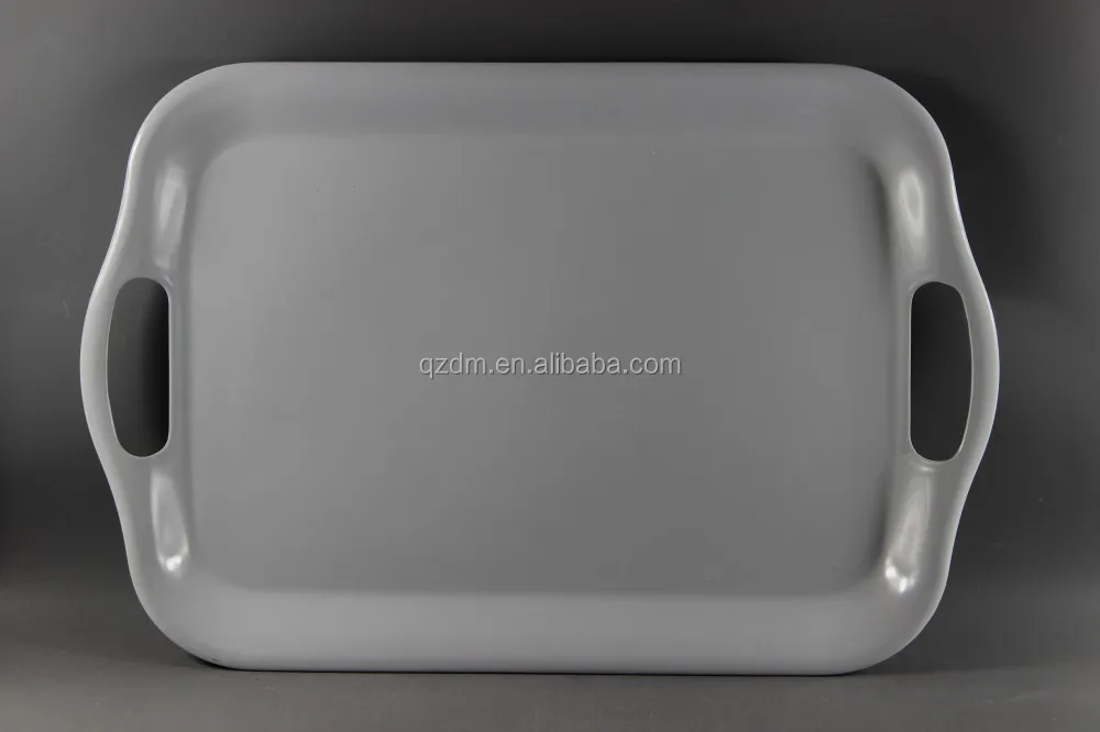 34x25cm Melamine Serving Tray For Food White