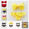 2016 Lovely Younth Multi Style Swimsuit Bathing Suit Low Waist Sexy Bowknot Bikini Set Swimwear Womens