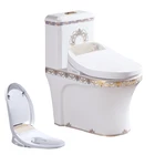 浴室ゴールドメッキトイレ家の装飾 wc ビデ複合シートベビートイレ ac Wc 貯水タンク日本残りクラブスマート wc パンユニット