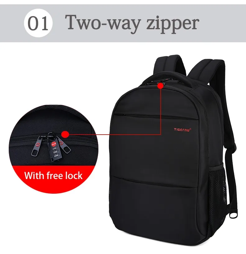 2017 Tigernu New Design 15.6 17inch Men Women Backpack waterproof Laptop Backpack bag Mochila School Backpack for Boys Girls