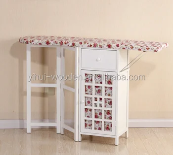 Home Furniture Clothes Wood Ironing Table Wooden Board In Cabinet With Multi Wicker Drawer Home Furniture Clothes Wood Ironing Table Wooden Board In Cabinet With Multi Wicker Drawer