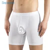 Separatec Micro Modal Soft Comfy Boxer Briefs White Men Underwear 3Pack