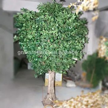 Artificial Ficus Tree Outdoor Large Green Leaf Plants 10ft High For Artificial Ficus Tree Outdoor Large Green Leaf Plants 10ft High For Hotel Restaurant Garden Decoration