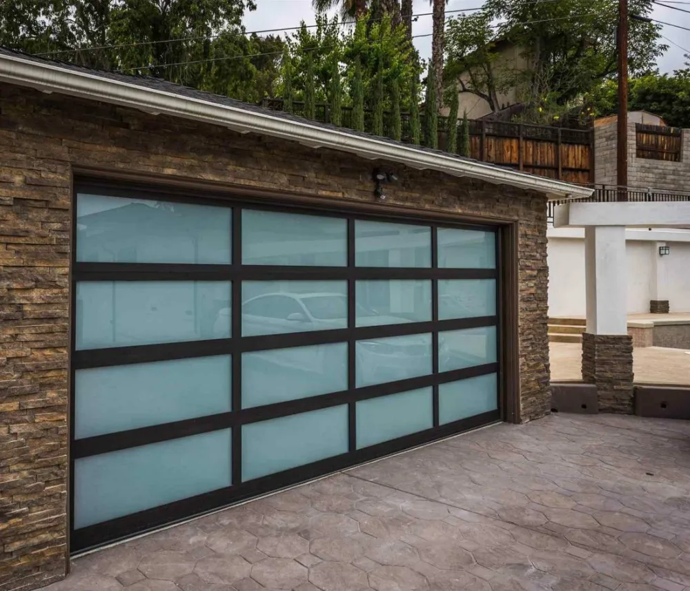 Steel Security Door And Panel Aluminum Glass Garage Door Prices - Buy ...