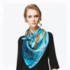 soft silky material thin square lady's neck scarf