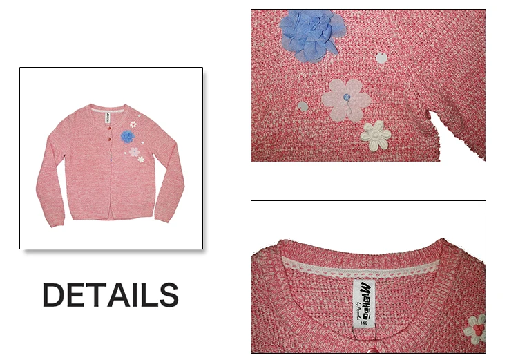 Winter Style Knitwear Cardigan Fashion Blouse Child Sweater Cardigan For Girl