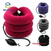Full flannel inflatable Soft Air-pressure Neck Traction cervical collar/cervical traction device/ air neck traction