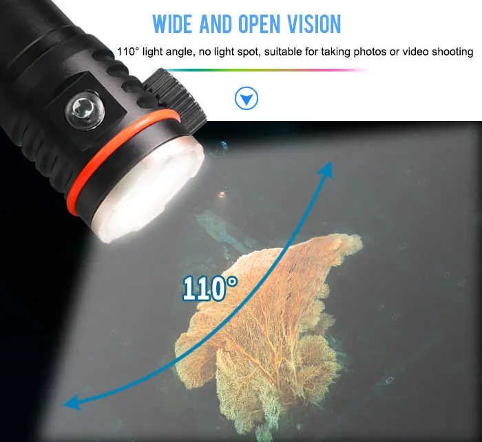 ARCHON WM16 II High Quality LED Diving Light 3500 Lumens Diving Video Light