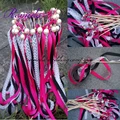 2016 New Arrived Noble Luxurious Wedding Ribbon Wands Stick With Pearl and Bowknot For Wedding Party