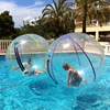 TPU/PVC inflatable giant water fountain glass walking ball paintball, water roller walking floating ball